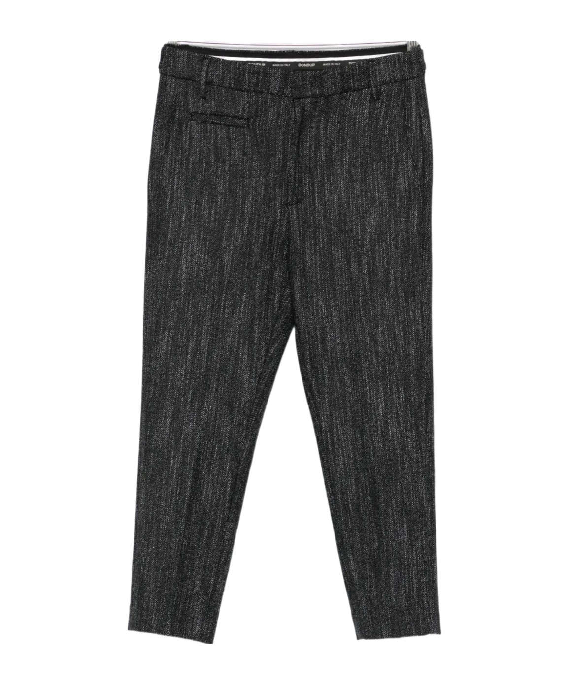 Dondup Metallic-detail Trousers In Black