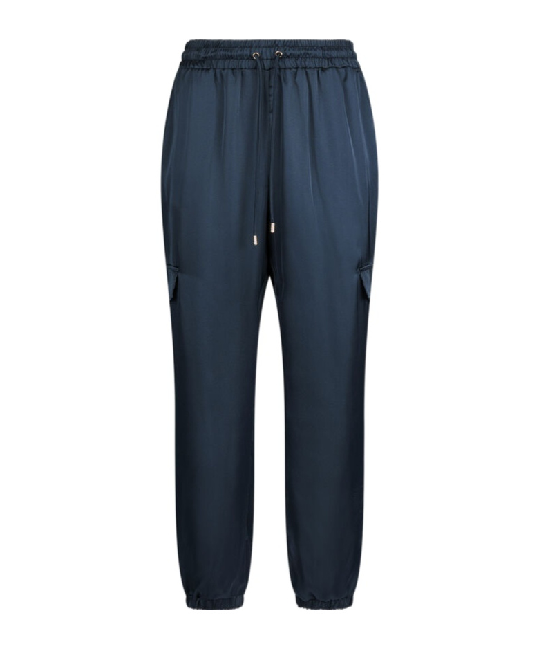 Liu •jo Satin Jogging Trousers In Blue