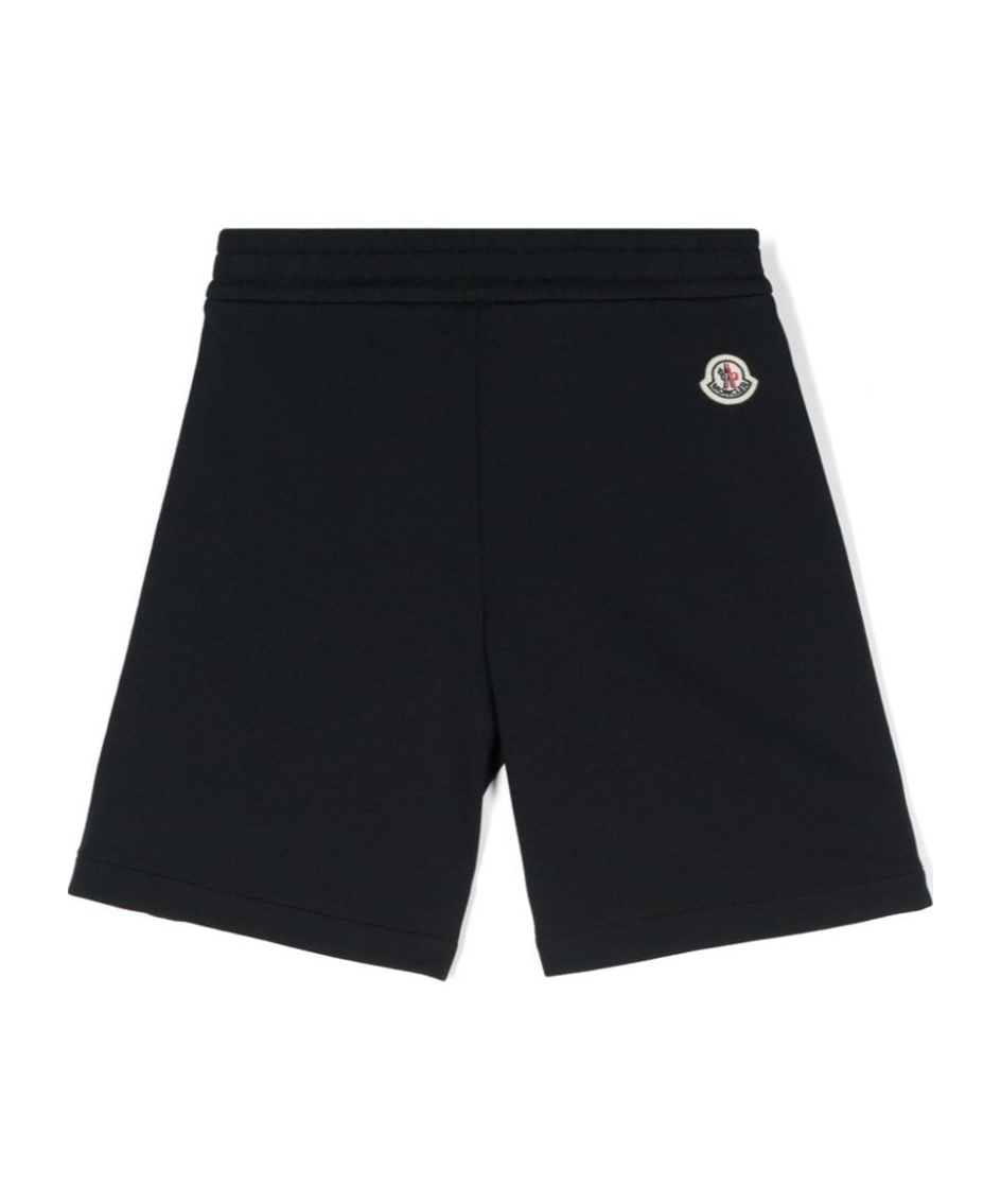 Moncler Boy's Contrast Trim Sweat Shorts In Blue