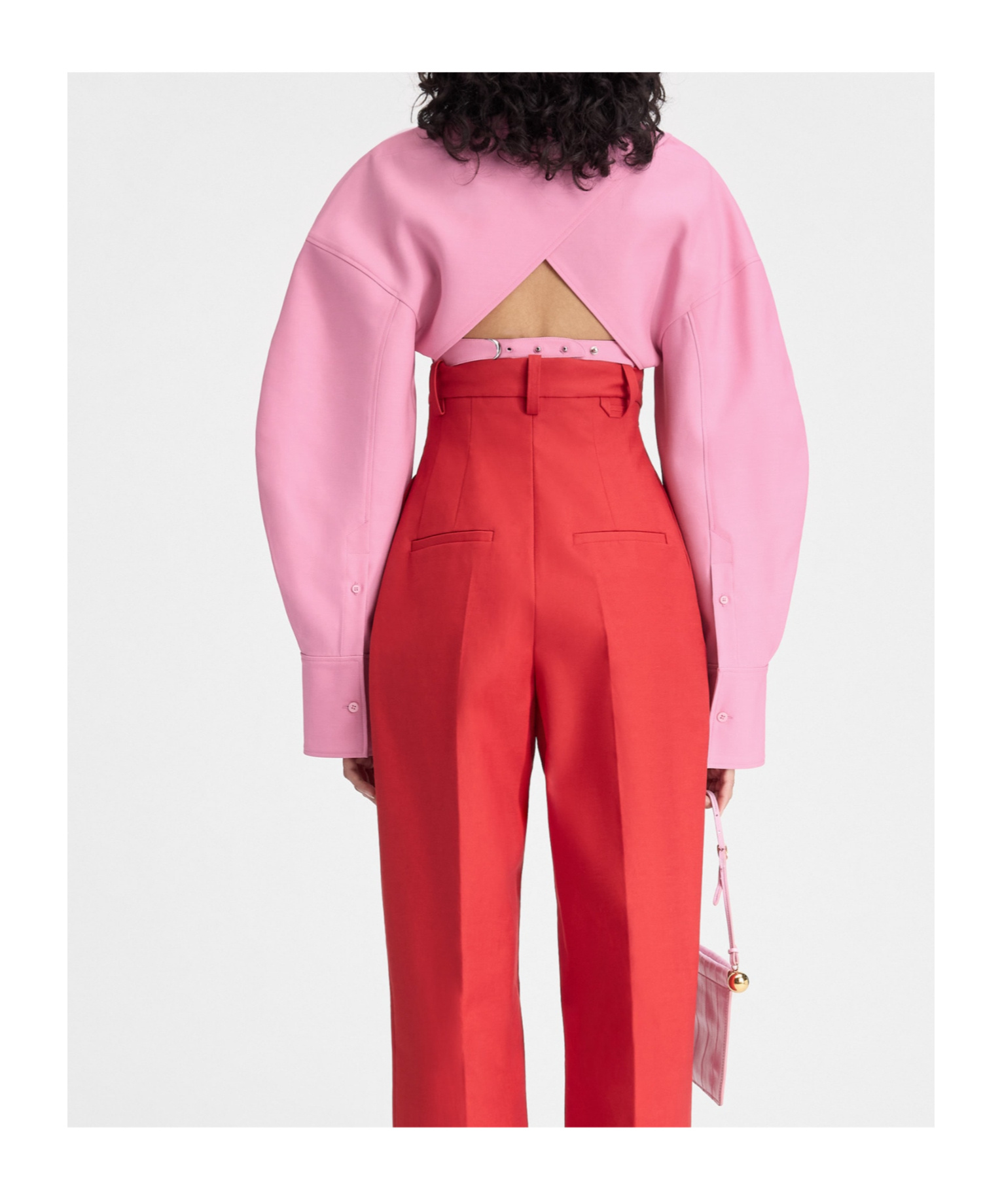 Jacquemus Le Haut Casaco Hollowed Out Blouse In Pink