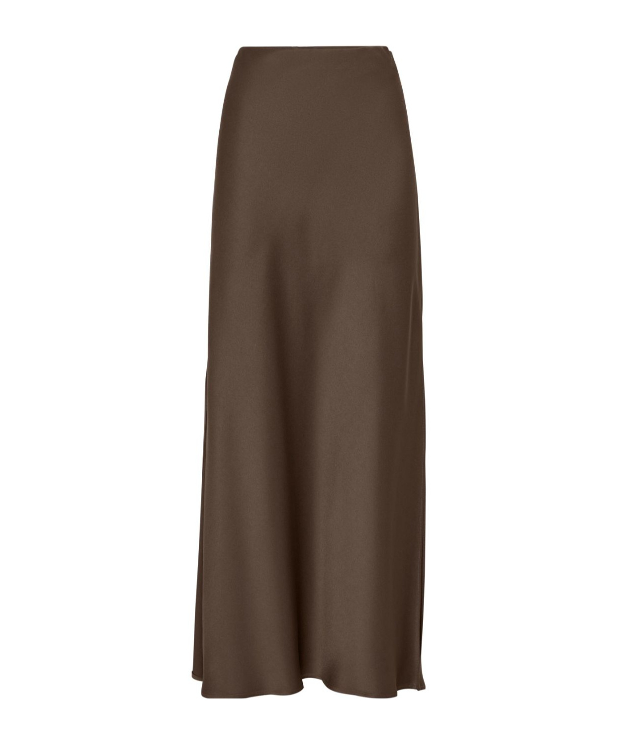Brunello Cucinelli Cadis Long Skirt In Brown