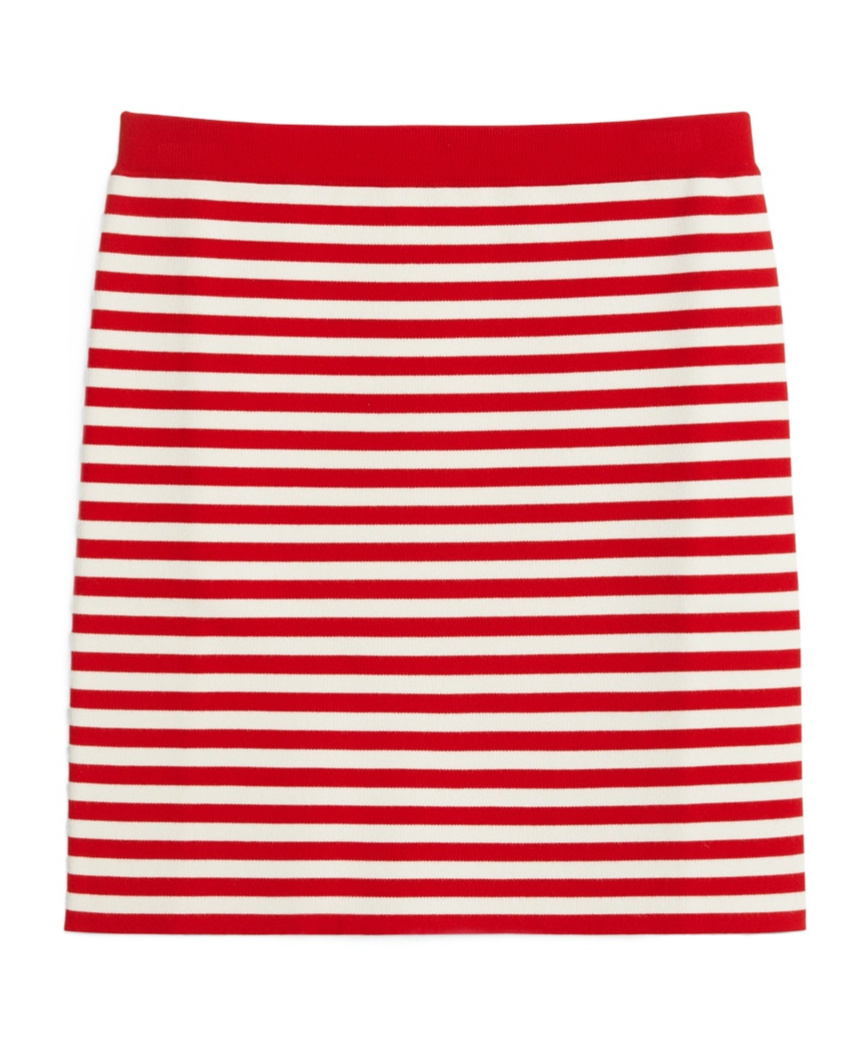 Max Mara Mini Jacquard Skirt In Red