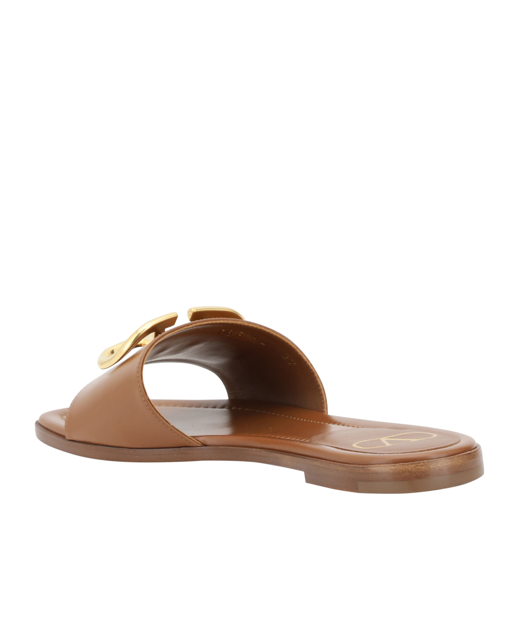 Valentino Vlogo Sandals In Brown