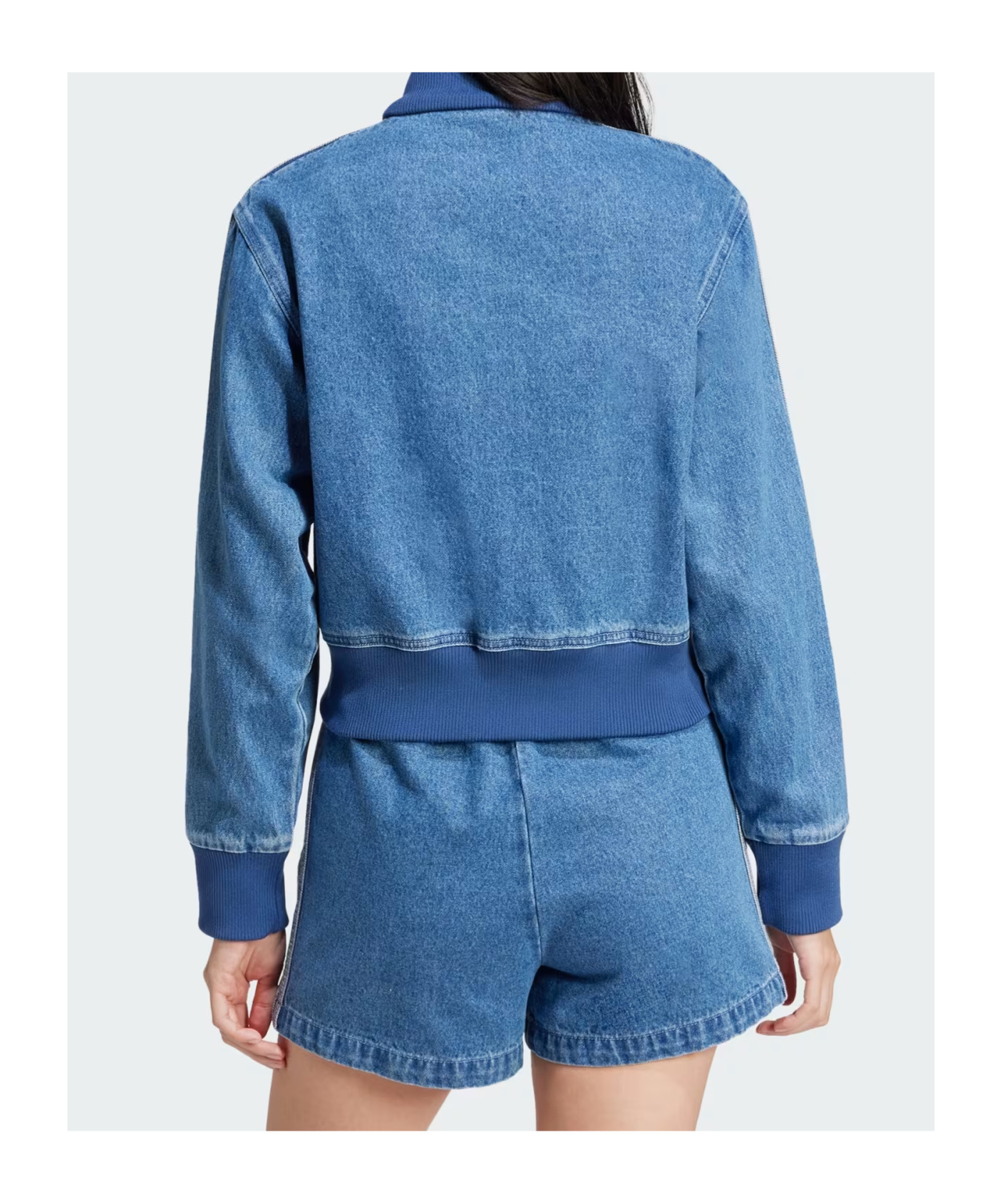 Adidas Originals Adicolor Denim Track Top In Blue