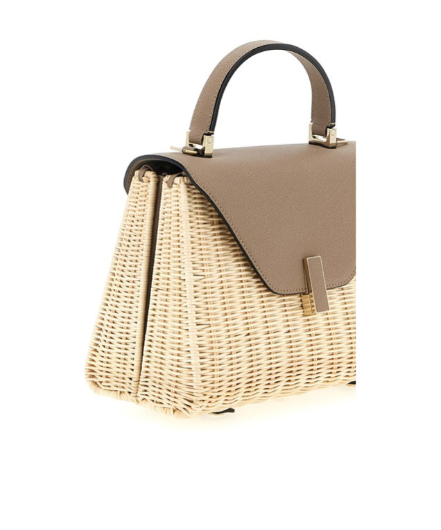 Valextra Medium Handbag Featuring Woven Texture In Brown