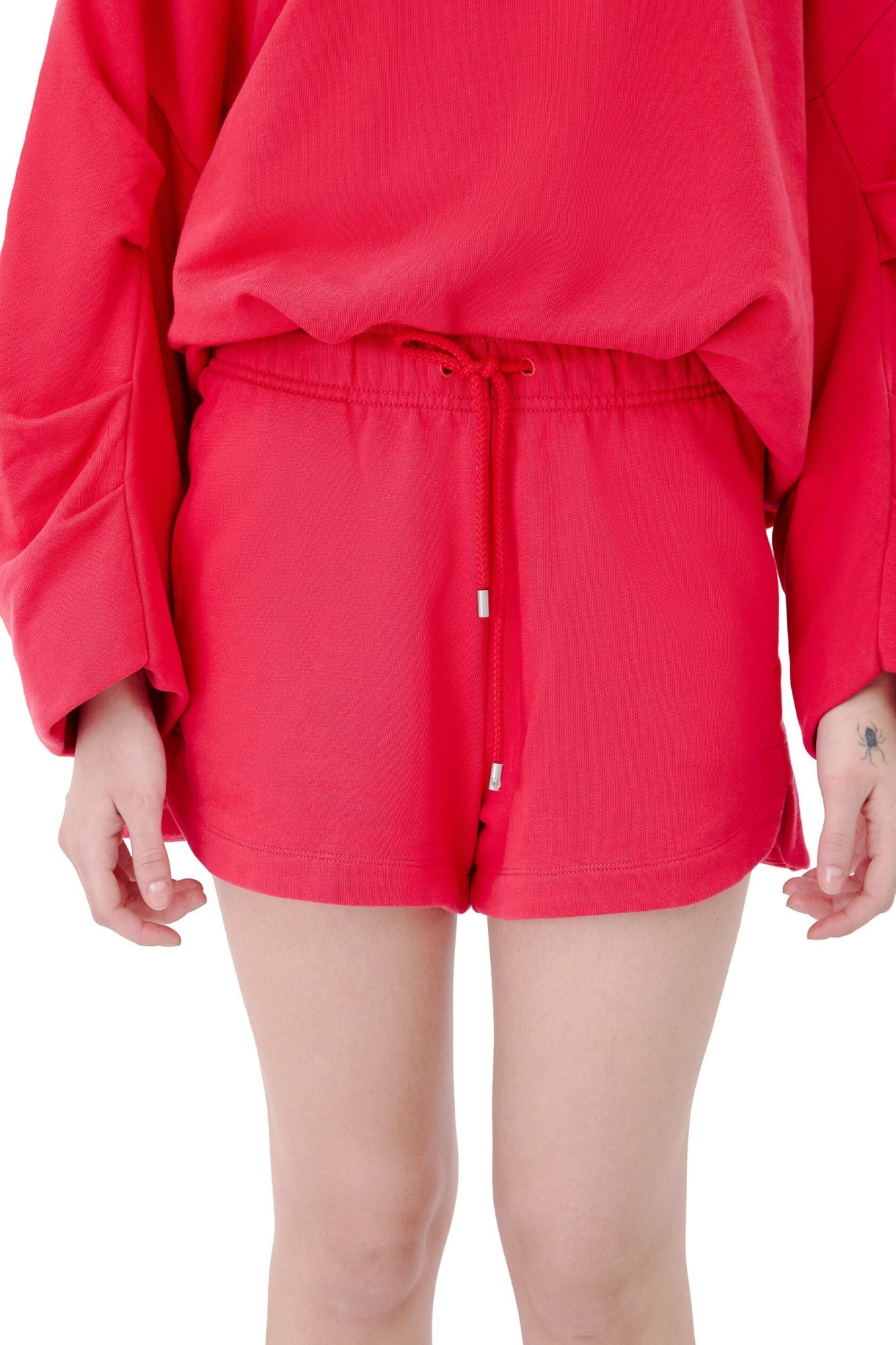 Pinko Elastic Waist Shorts In Red