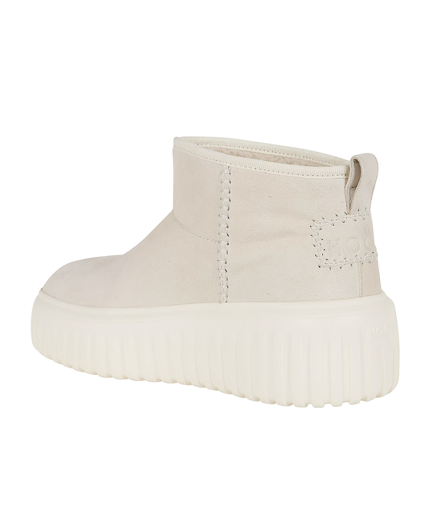 Hogan Basso Logo-print Boots In White