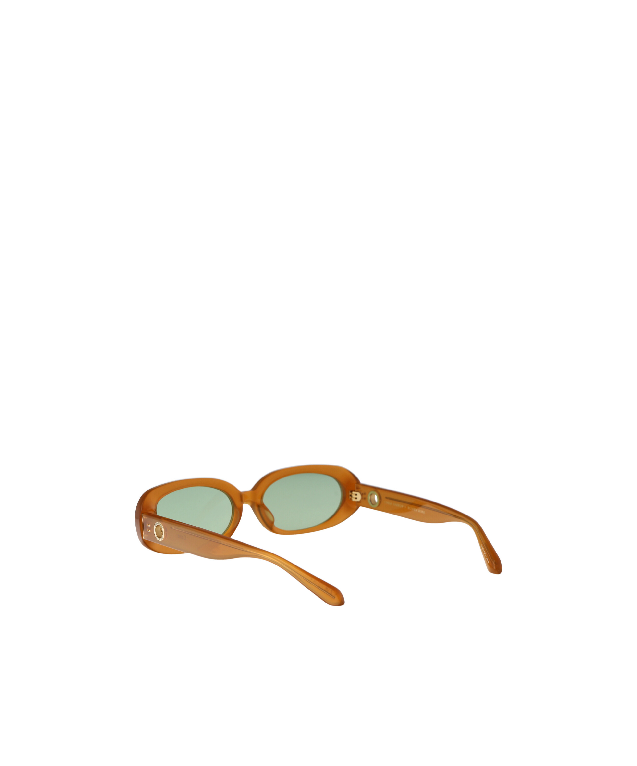Linda Farrow X Rowen Rose Cara Oval Framed Sunglasses In Gray