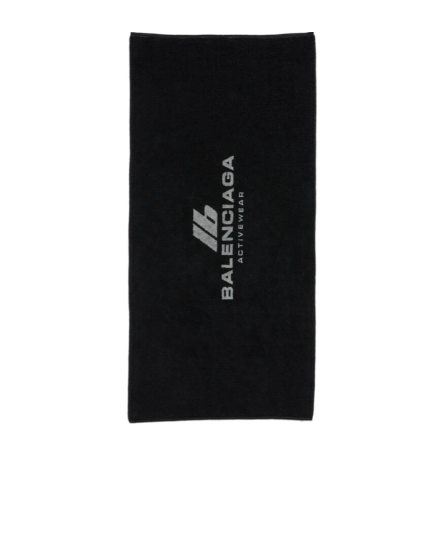 BALENCIAGA BALENCIAGA LOGO PRINTED TOWEL