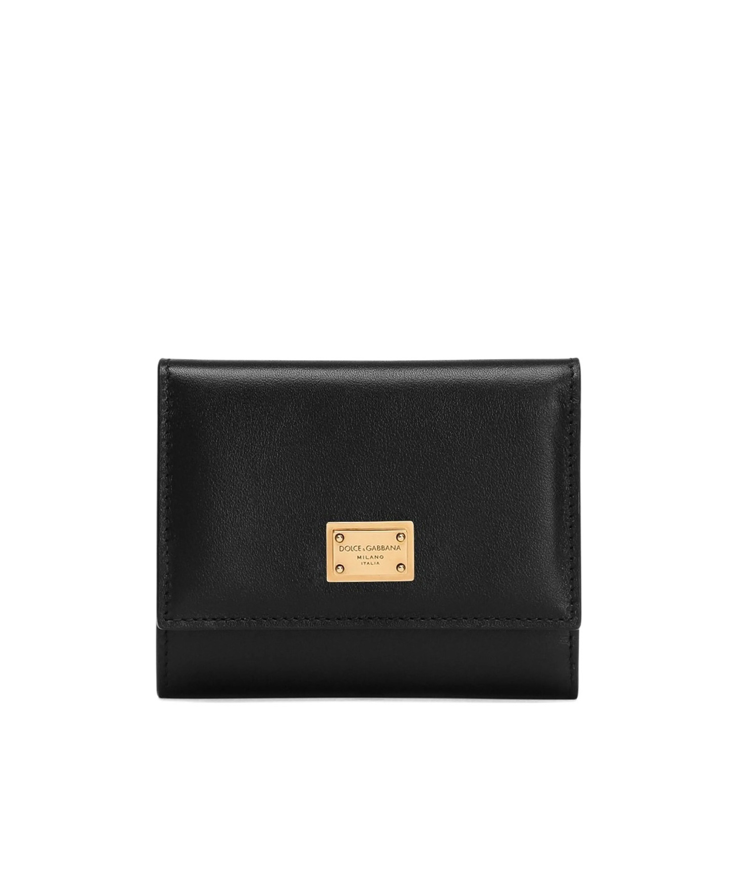 Dolce & Gabbana Gold-tone Hardware Wallets With Timeless Style In Black