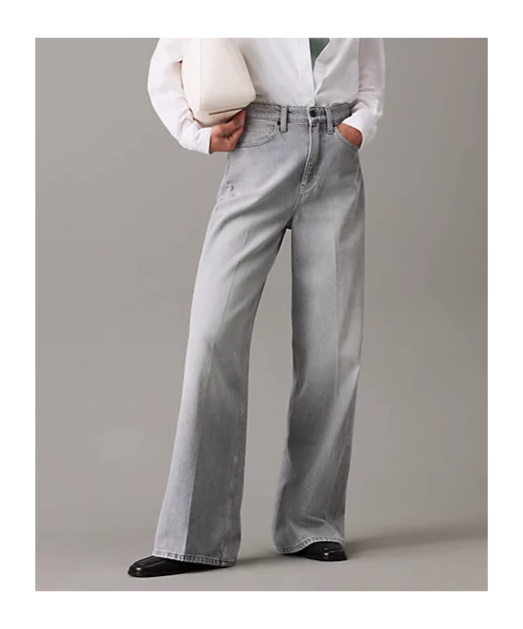 CALVIN KLEIN HIGH-RISE WIDE-LEG JEANS