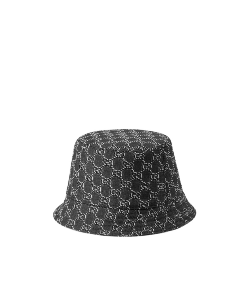 Gucci Gg Canvas Fisherman Hat In Black