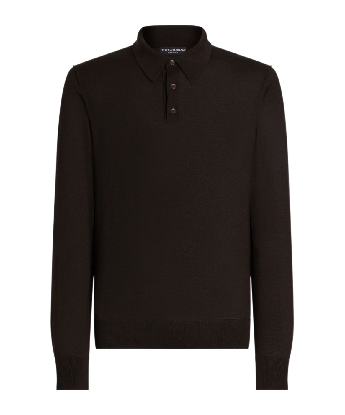 Dolce & Gabbana Long-sleeve Polo Shirt In Multi