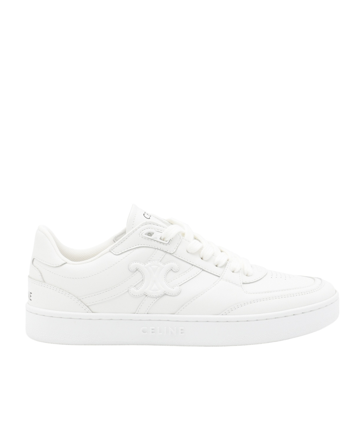Celine Lace-up Low-cut Casual Shoes In White
