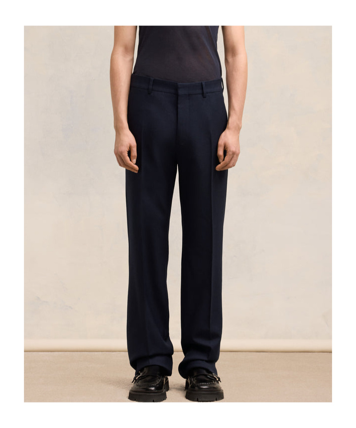 Ami Alexandre Mattiussi Ami Paris Pleated Tailored Trousers In Black
