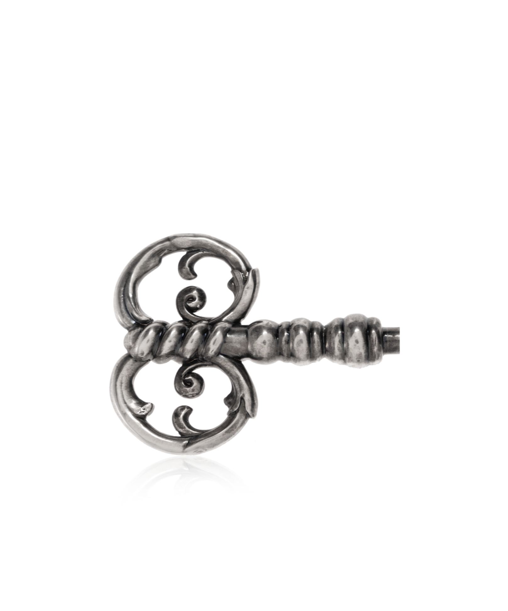 Moschino Ornate-key Brooch In Metallic