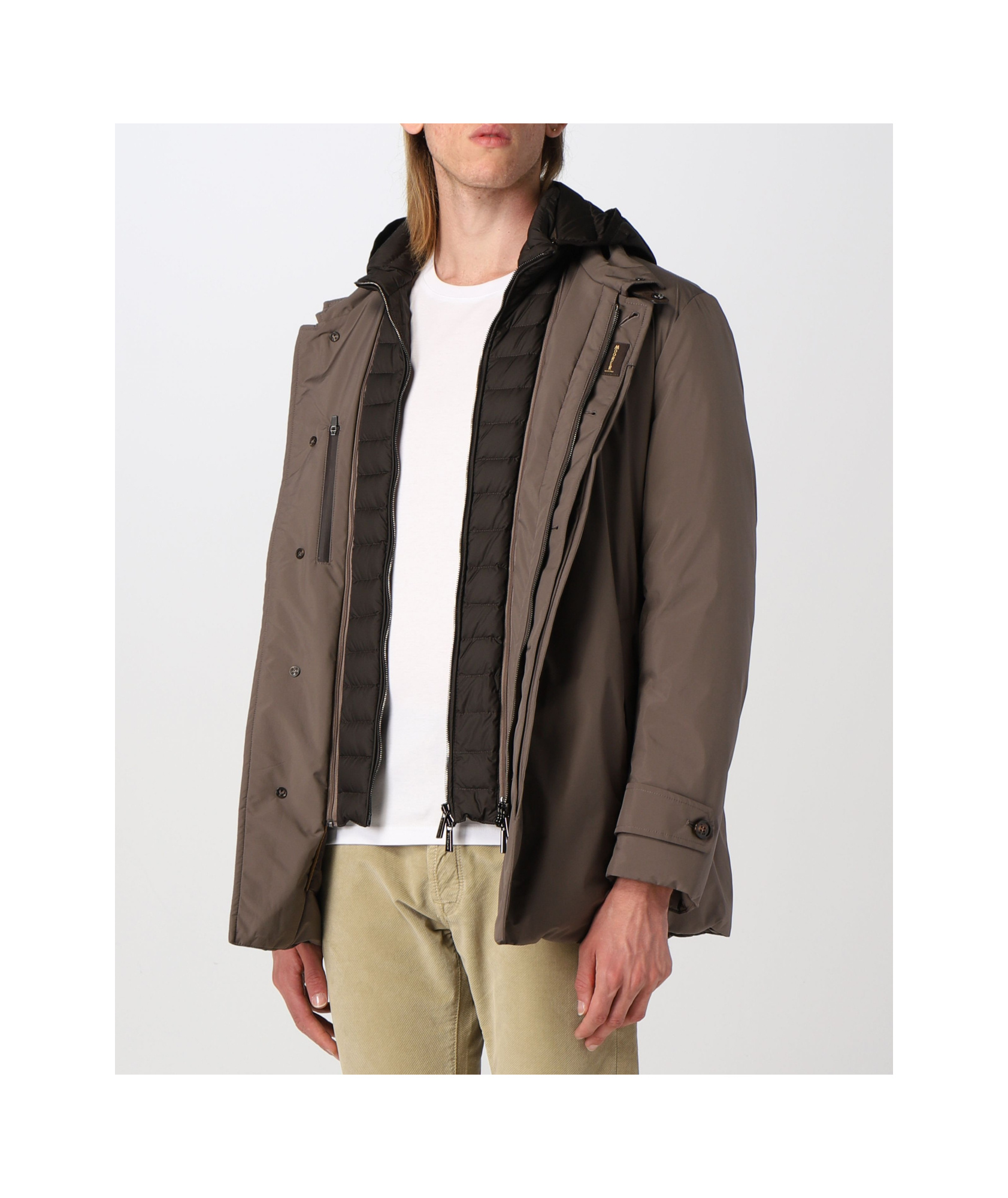 Moorer Long-sleeved Cotton Clothes In Brown