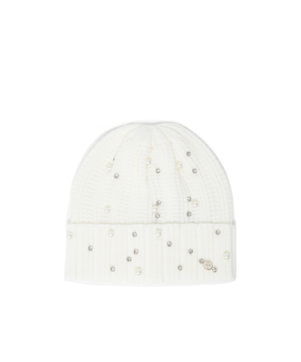 Liu •jo Gemstones Beanie In White