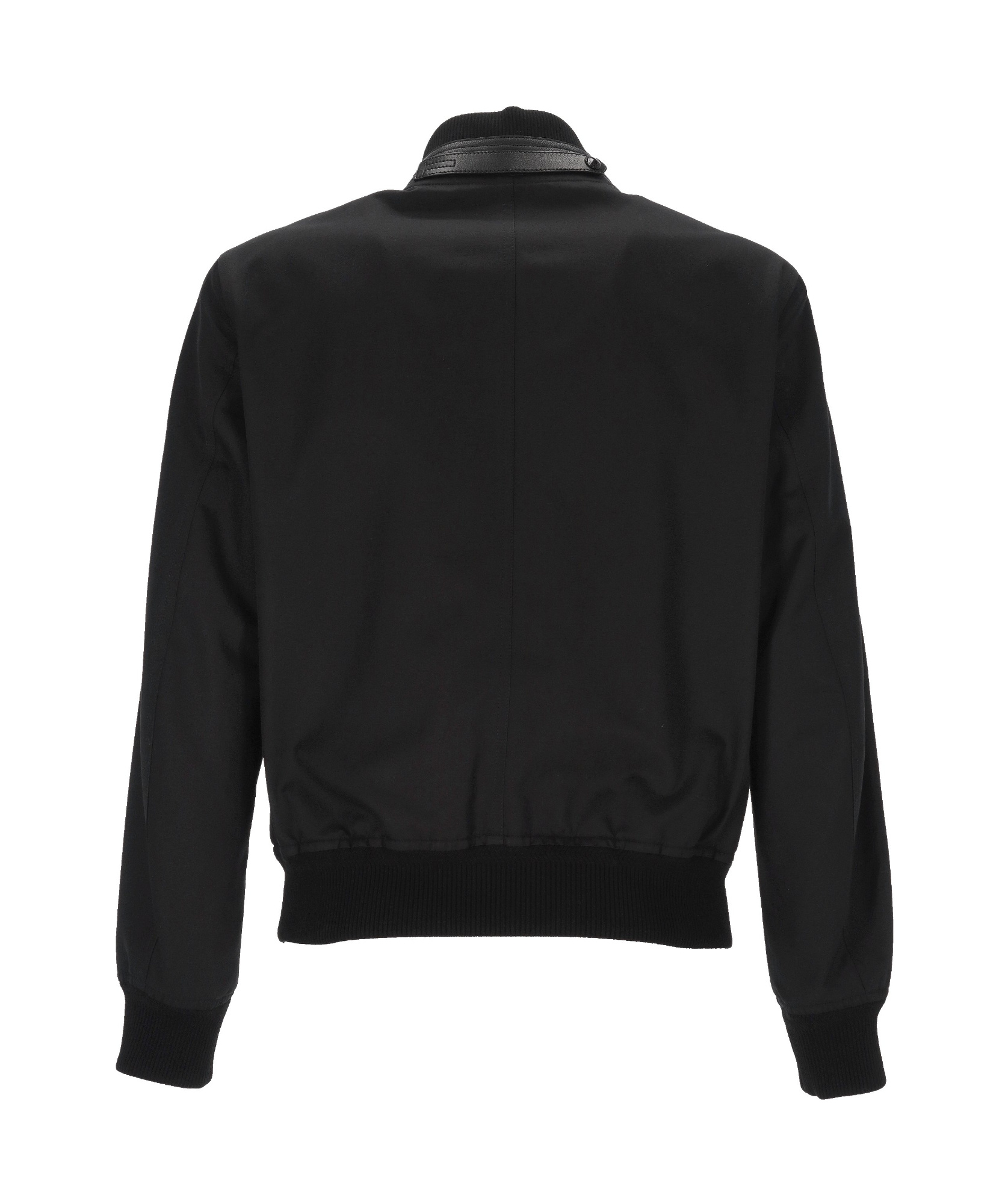 Tom Ford Bomber Jacket With Front Zipper In Black