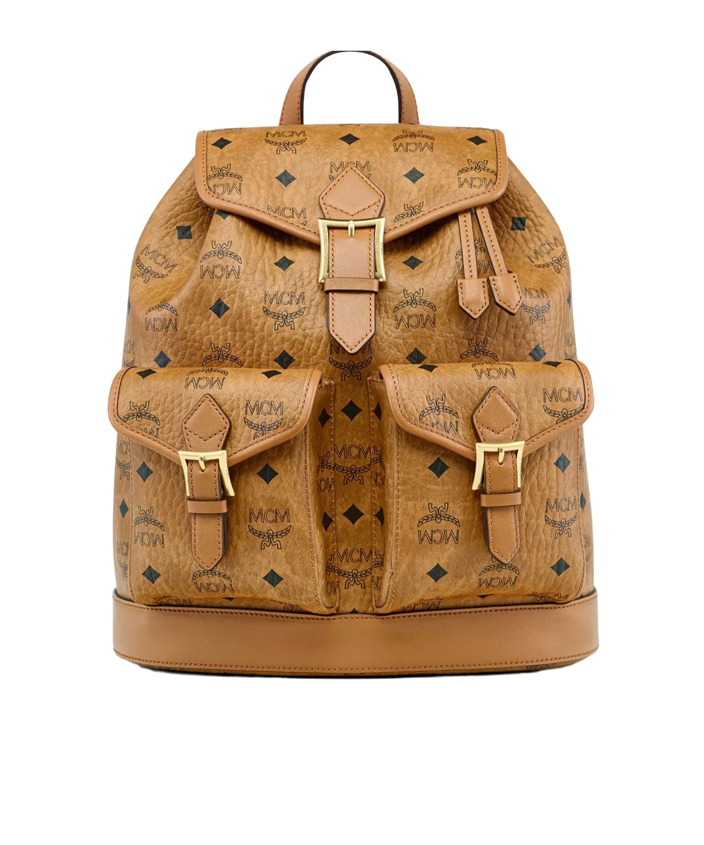 Mcm Aren Drawstring Backpack In Visetos