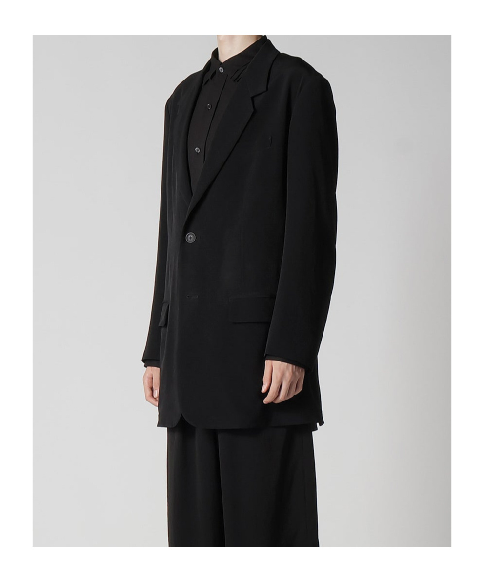 Shop Yohji Yamamoto Single Breasted Blazer In Black
