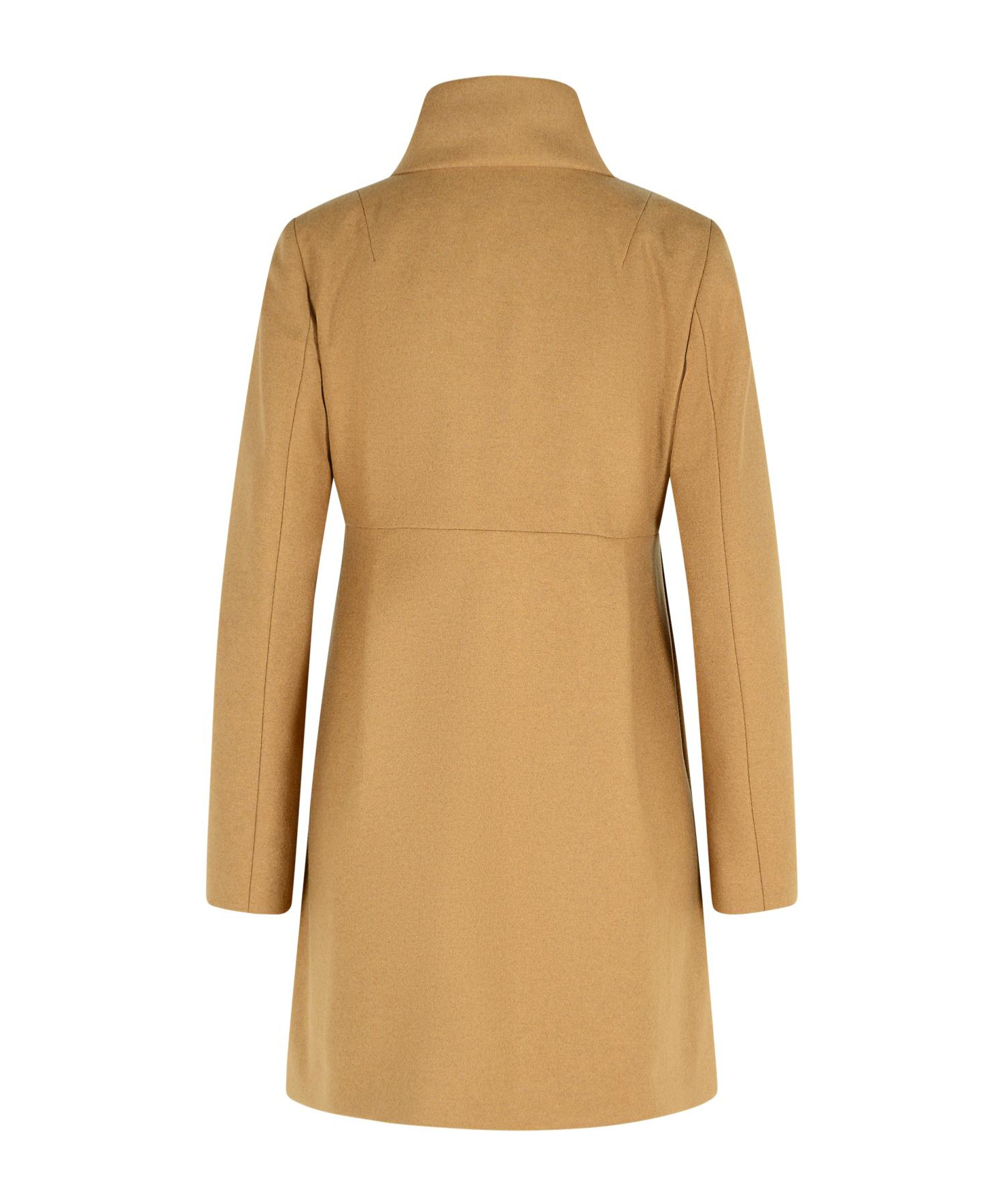 Fay Hook-closure Wool Coat In Brown
