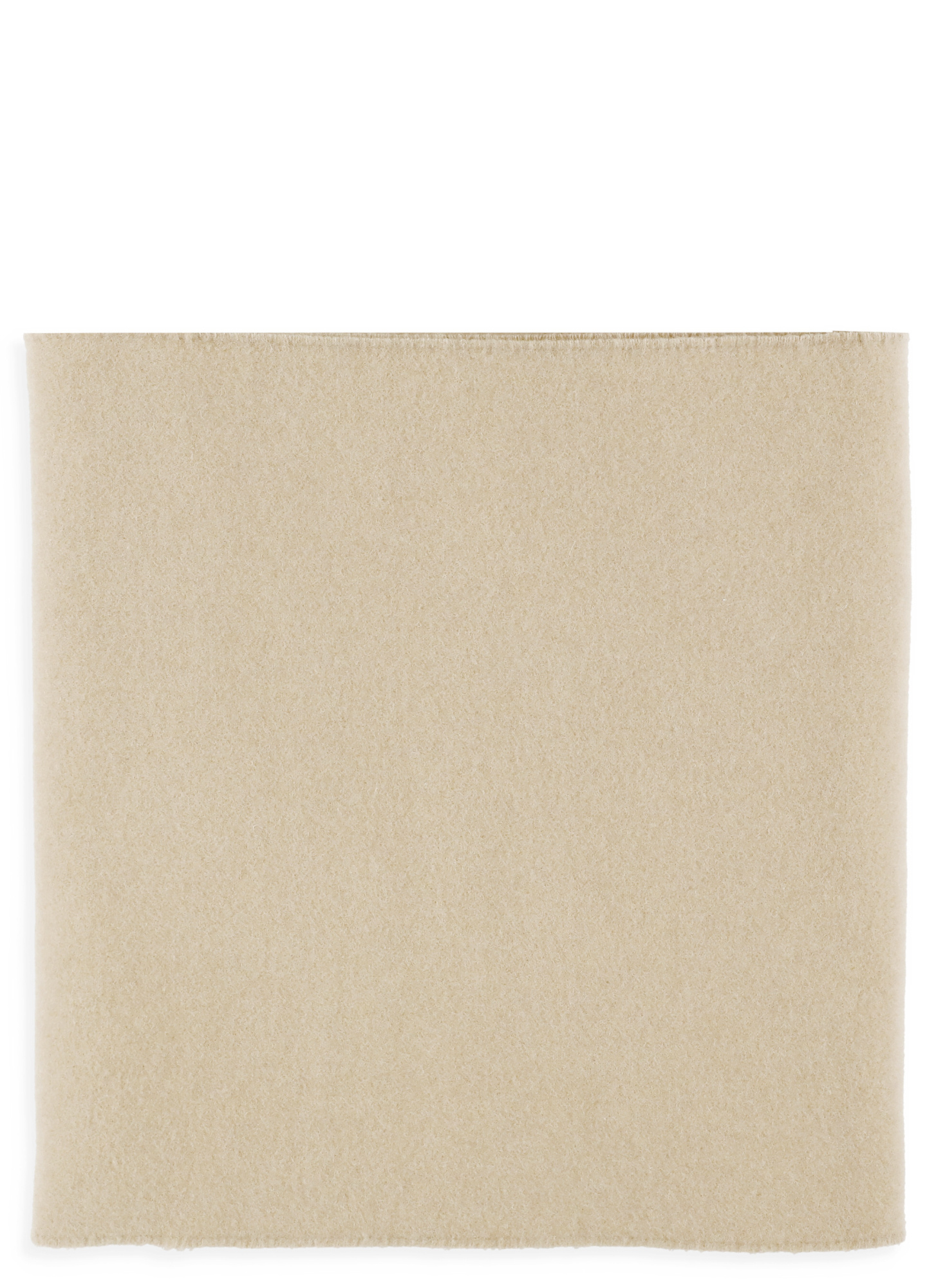 Max Mara Fringed Scarf In Nude