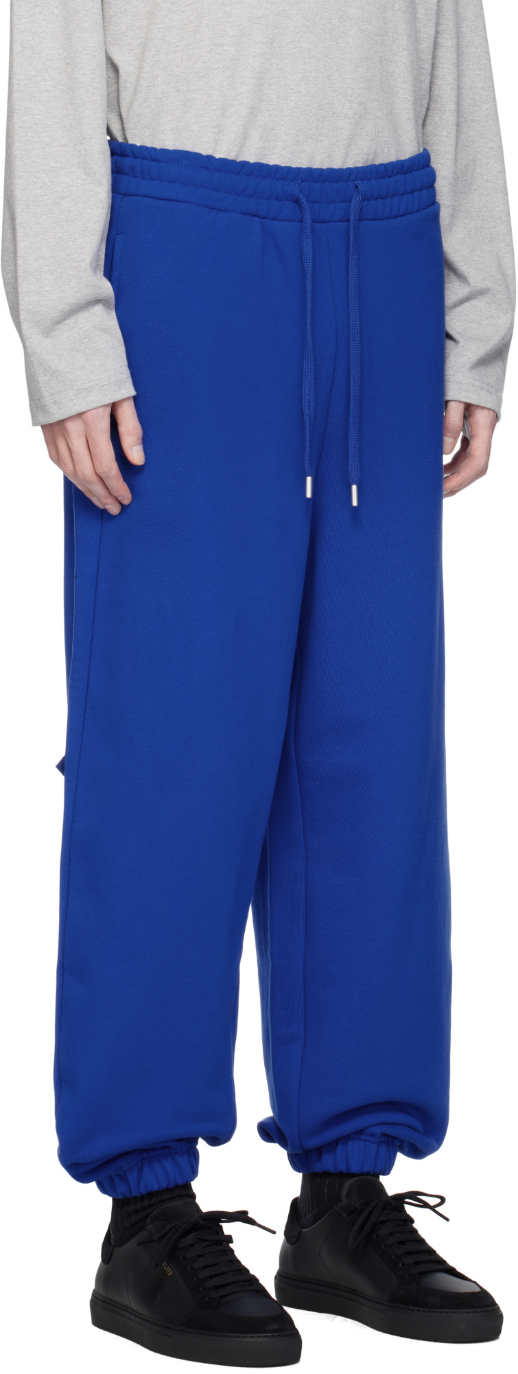 Ader Error Drawstring Sweatpants In Blue