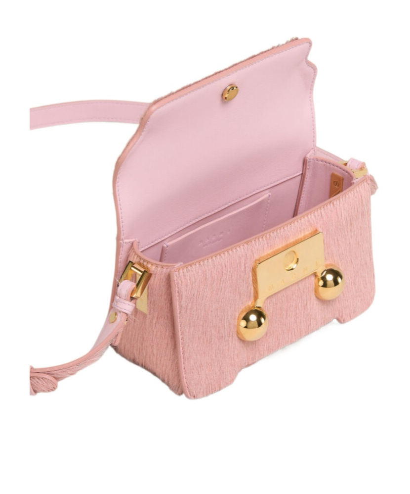 Marni Trunkaroo Mini Shoulder Bag In Pinkgummy