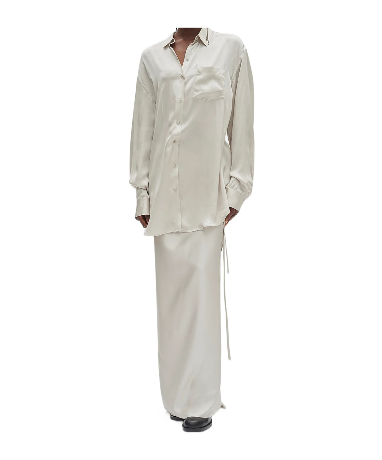 Ann Demeulemeester Elisabeth Long High Comfort Shirt In White