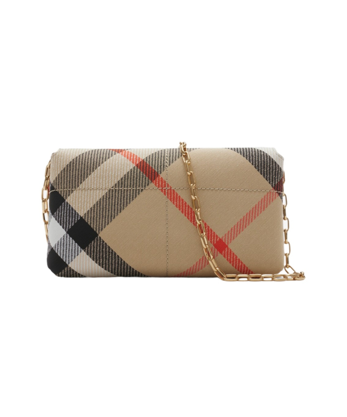 BURBERRY CHECK-PATTERN MINI BAG