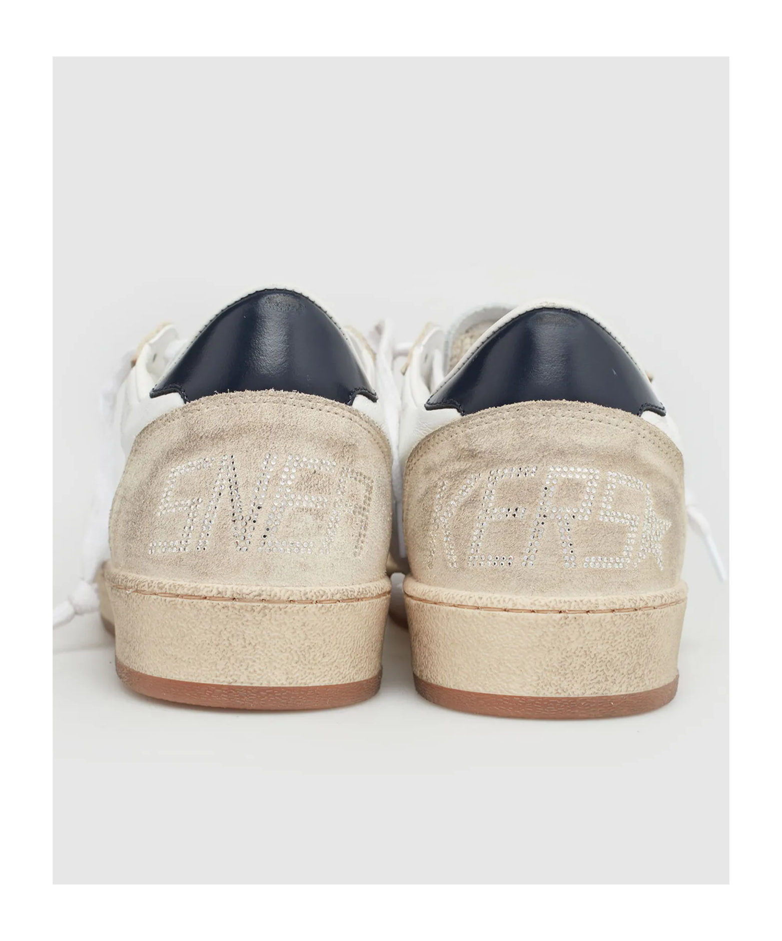 Golden Goose 20mm Ballstar Leather Sneakers In Nude