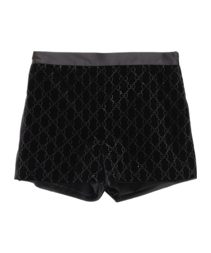 Gucci Embellished Shorts In Black