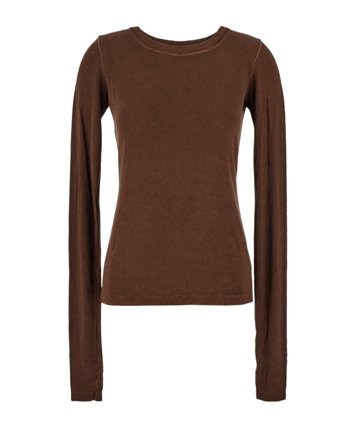 Uma Wang Long Sleeve T-shirt In Brown