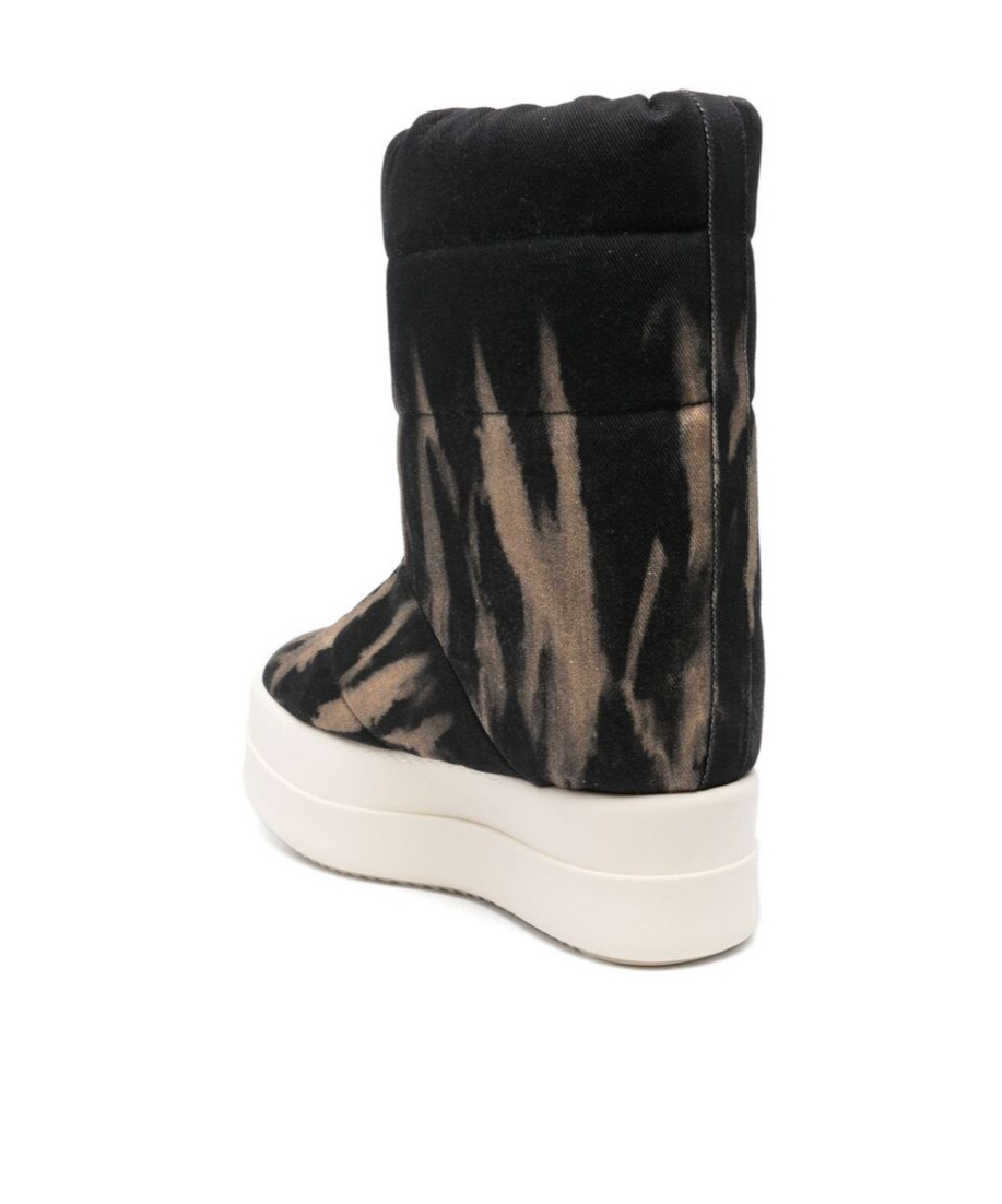 Rick Owens Drkshdw Mega Bumper Low Lunar Boots In Black
