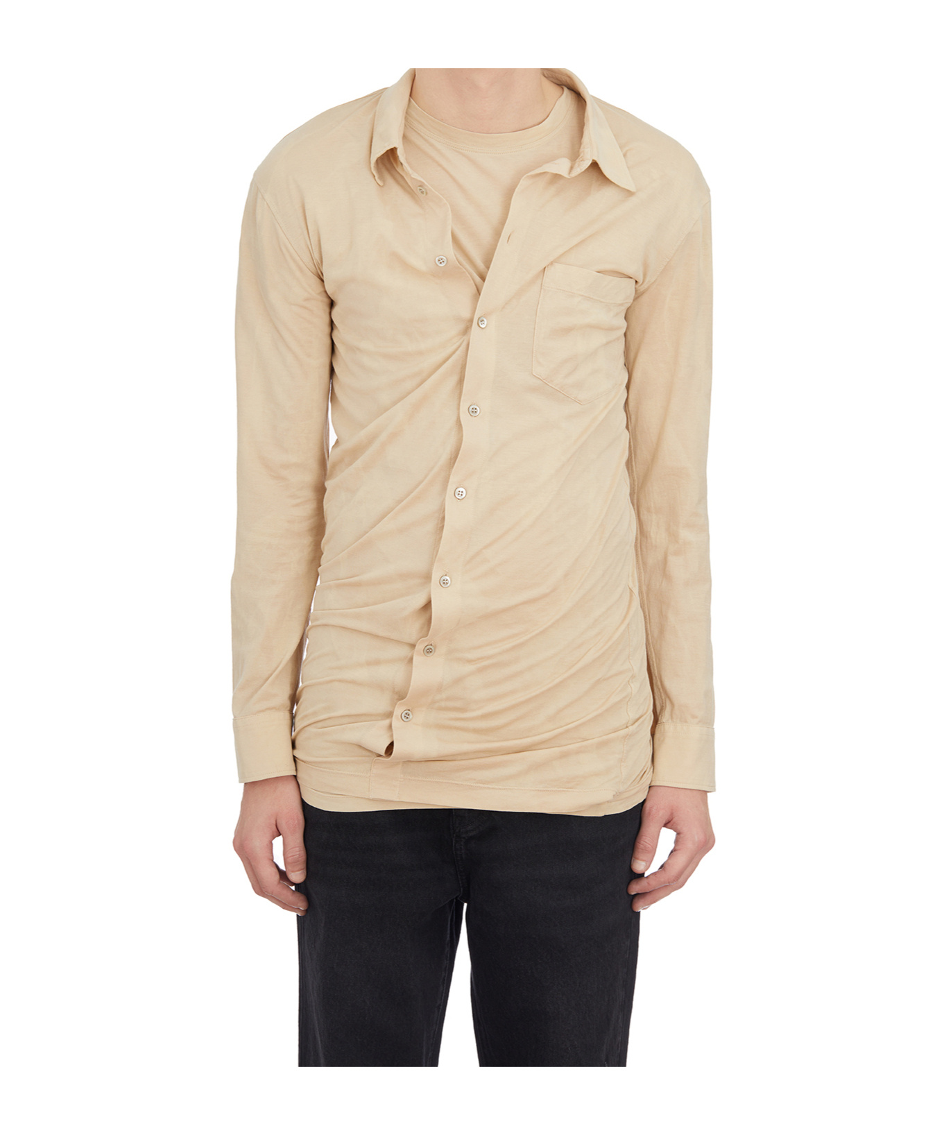 Magliano Camicia Double In Cotone In Nude