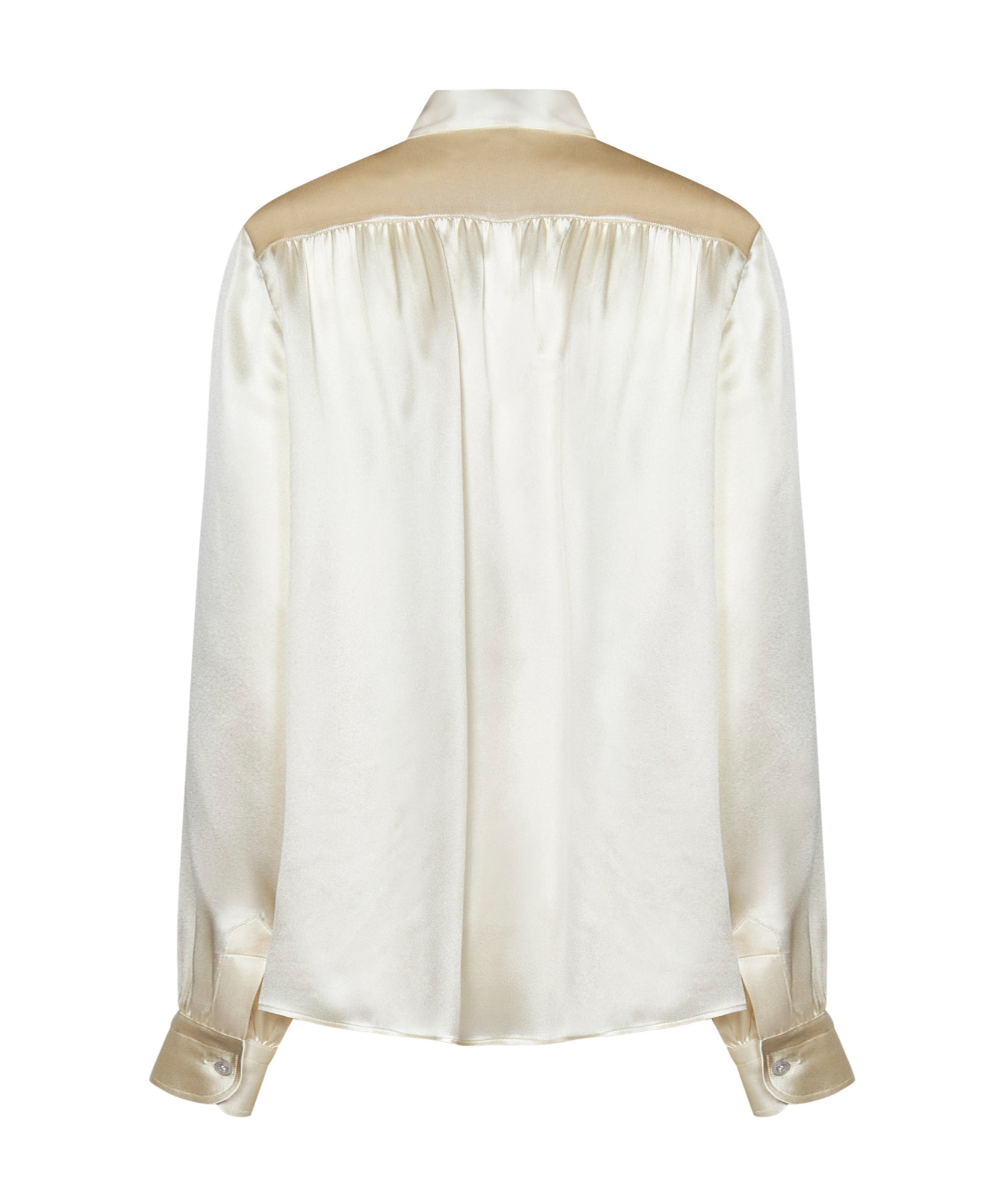 TOM FORD PUSSY-BOW COLLAR SILK SHIRT