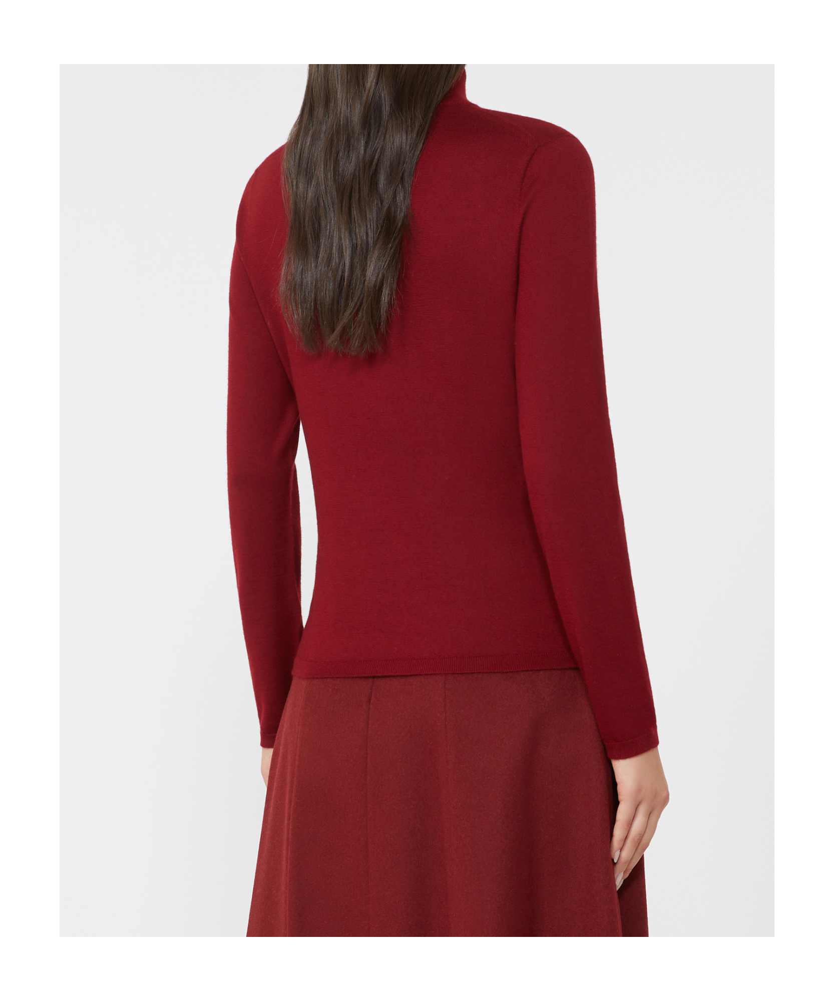 Max Mara Meana Cashmere Turtleneck Sweater In Burgundy