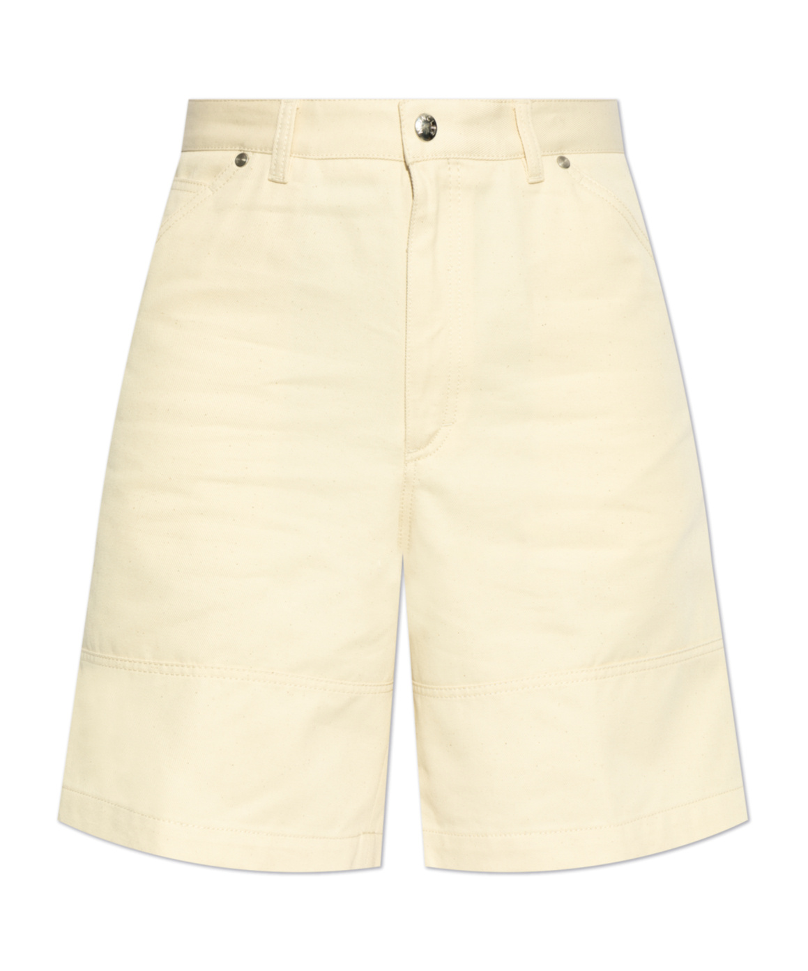 Moncler Cotton Bermuda Shorts In White