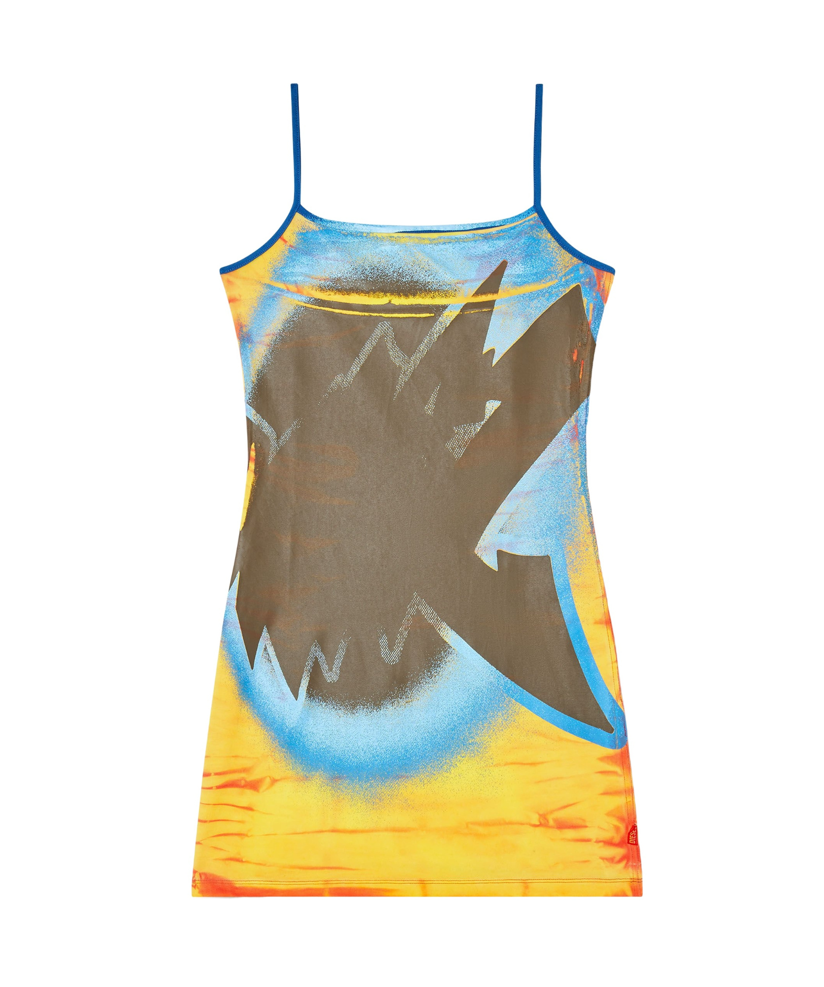 Diesel Vestido Corto - Multicolor In Gray