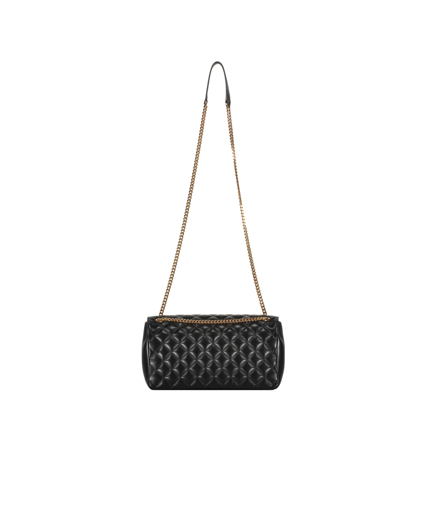Versace Leather Crossbody Bag In Black