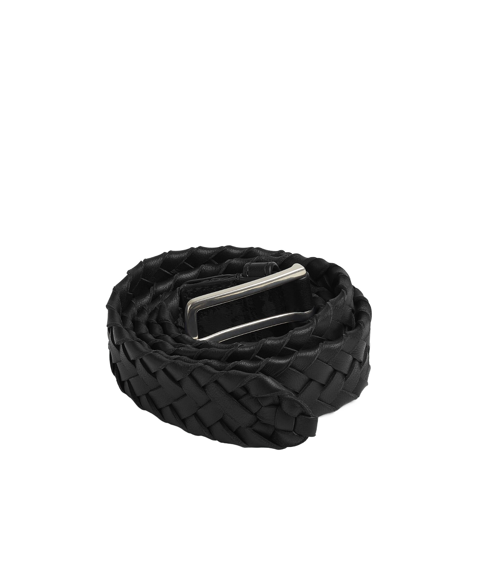 Bottega Veneta Intraccio Cabat Belt In Black