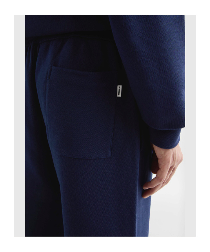 Jil Sander Cotton Joggers With Back Pocket And Elastic Waistband In Blue