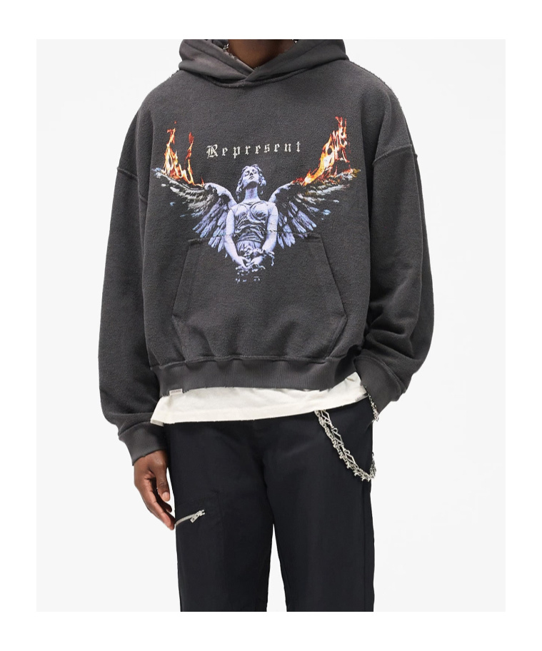 Represent Reversible Living Legacy Tour Hoodie In Black