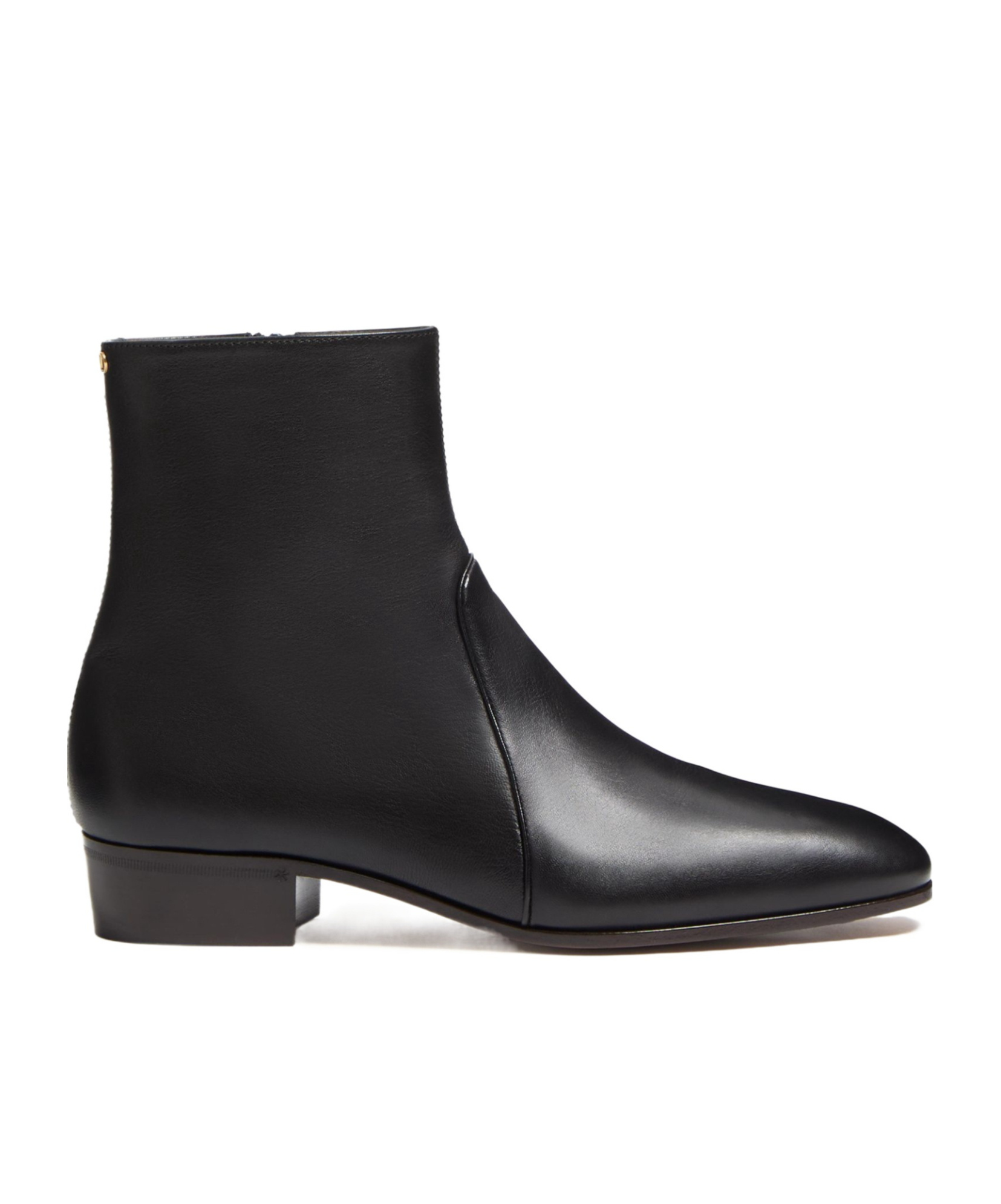 Valentino Pat Ankle Boot In Kidskin In Black