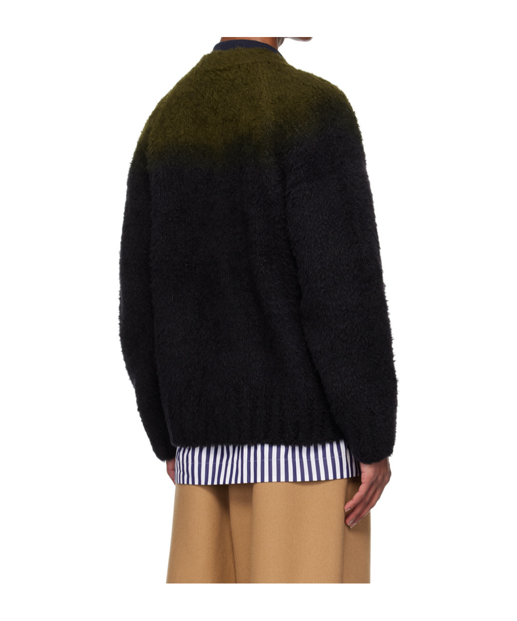 Sacai Long-sleeved Cardigan In Black