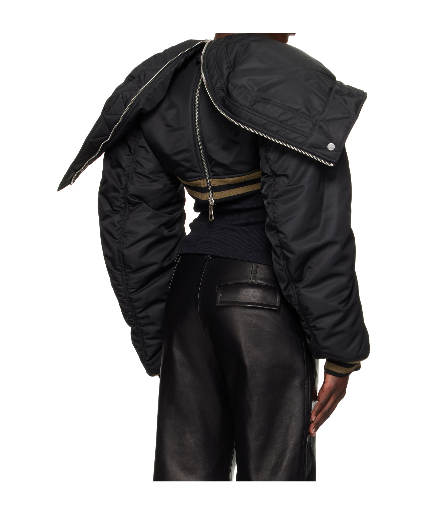 Jean Paul Gaultier 'the Quilted Cropped' Bomber Jacket