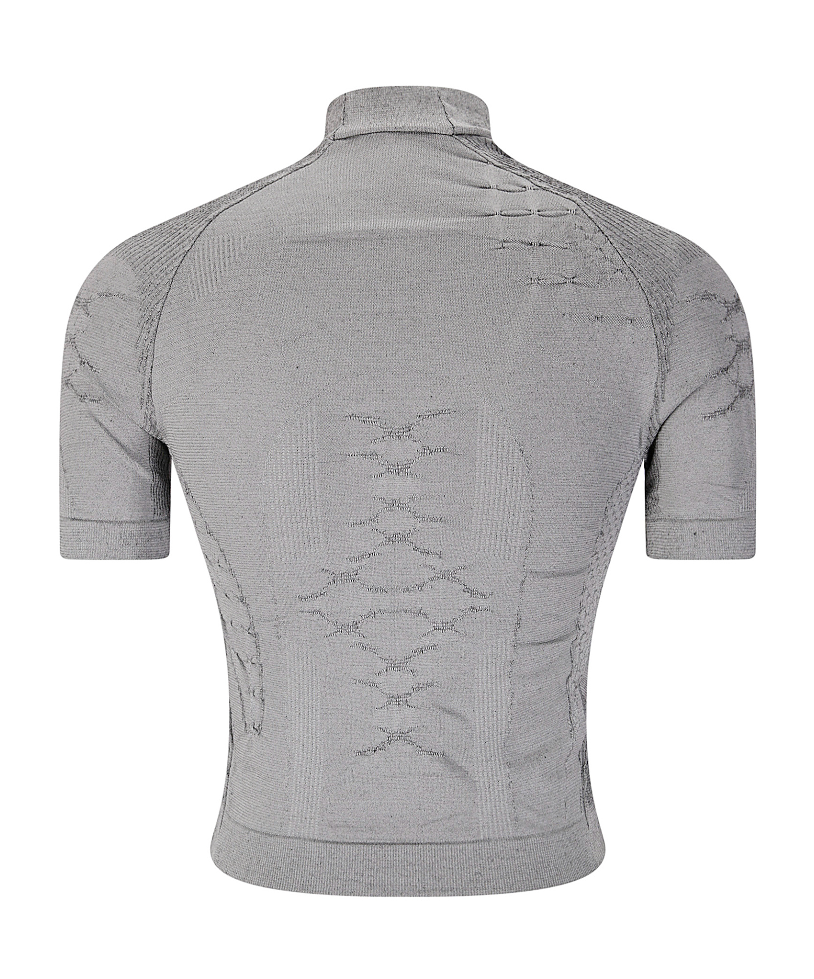 Roa 3d Knit Crop T-shirt In Gray