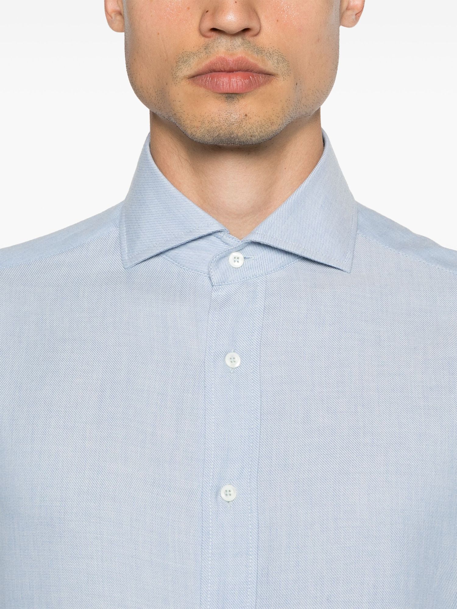 Brunello Cucinelli Long-sleeved Shirt In White