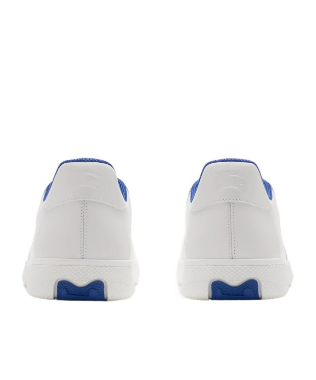 Burberry Terrace Leather Sneakers In White